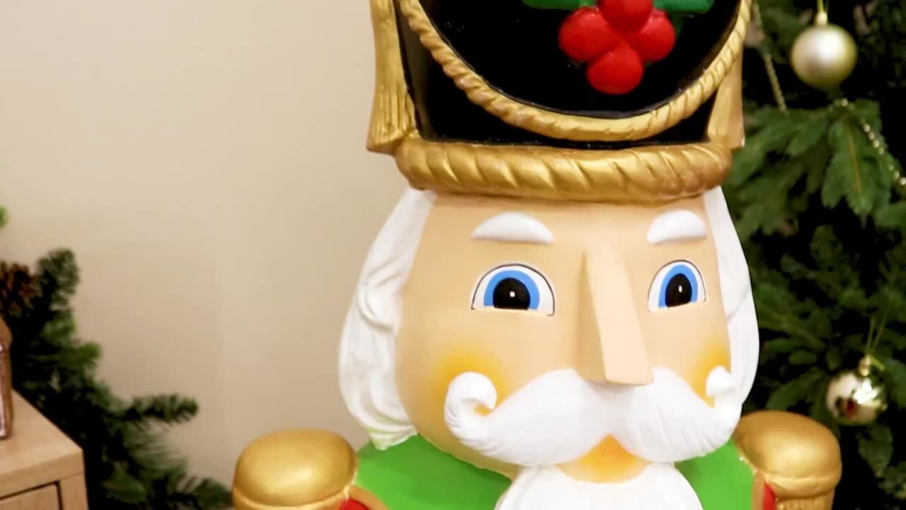 Sunnydaze 48 in. Christmas Nutcracker Indoor/Outdoor Statue FC-261