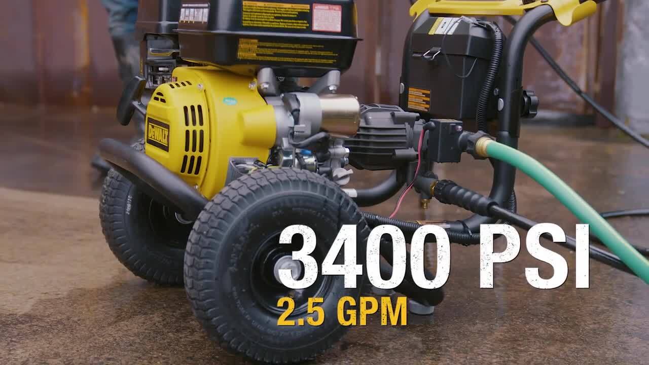 DEWALT 3400 PSI 2.5 GPM Gas Cold Water Pressure Washer with Electric Start  Engine DXPW3425E - The Home Depot