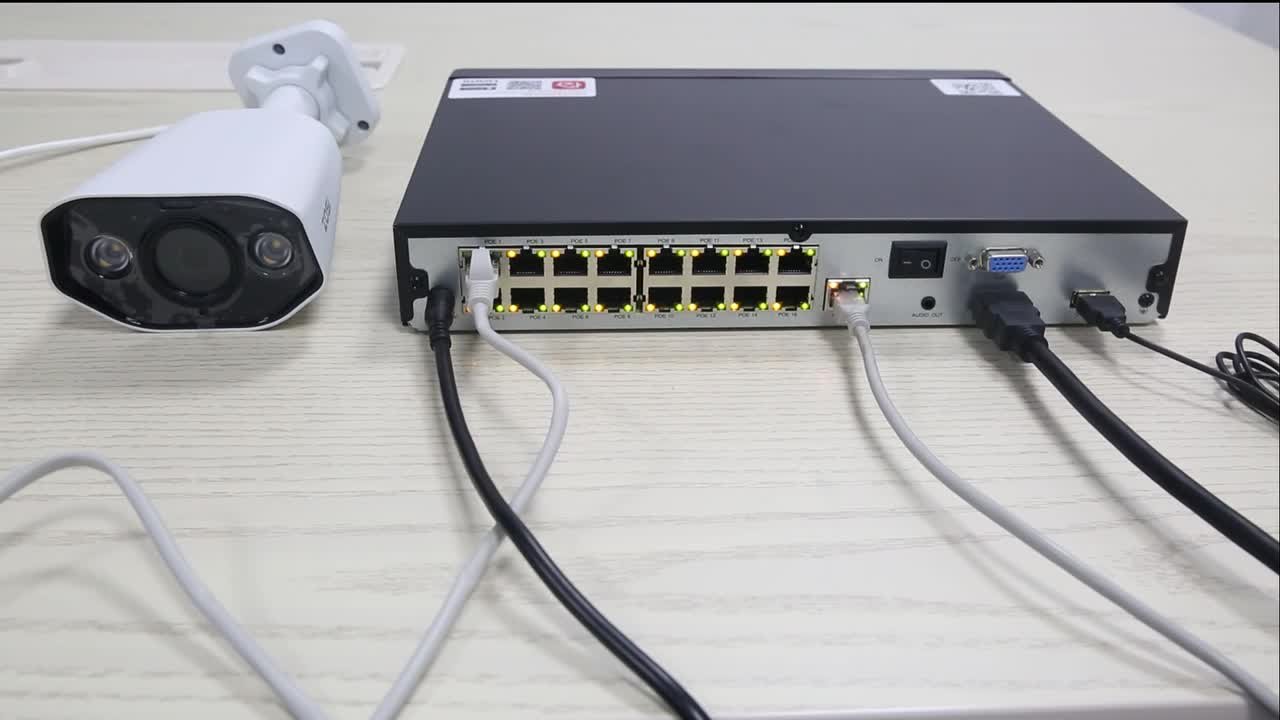ZOSI 16-Channel 8MP PoE 4TB NVR Security Camera System with 16