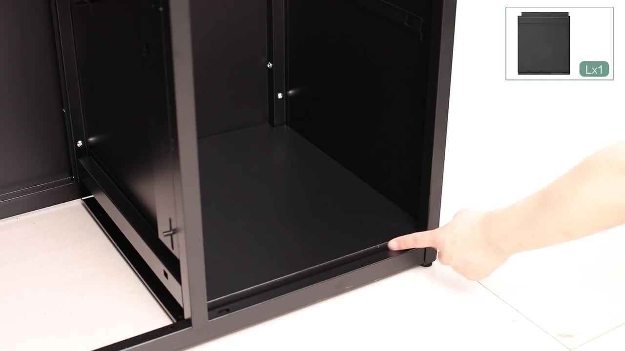 Mlezan 29 in. W x 67 in. H x 17.7 in. D Lockable Steel Locking