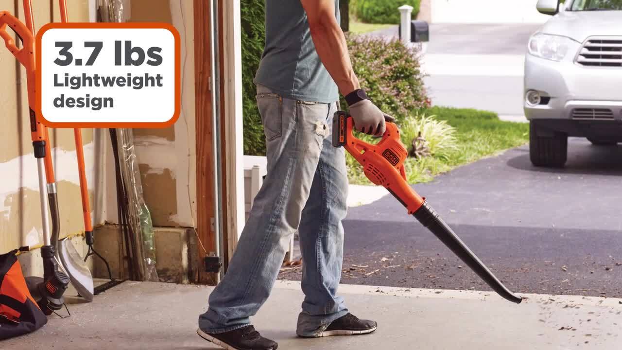 Black and decker discount lightweight leaf blower