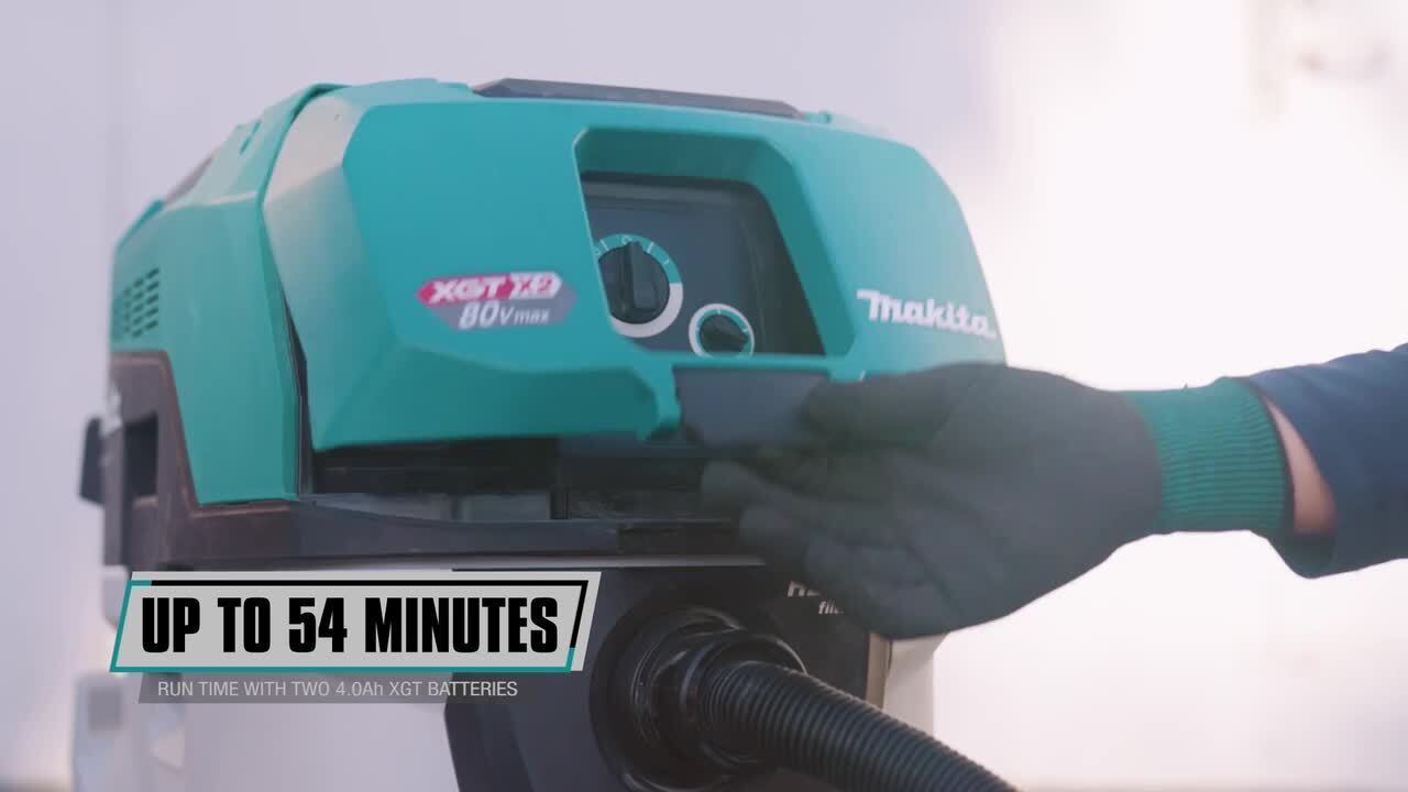 Makita 80V max (40V max X2) XGT 10Gal HEPA Vacuum Wet & Dry