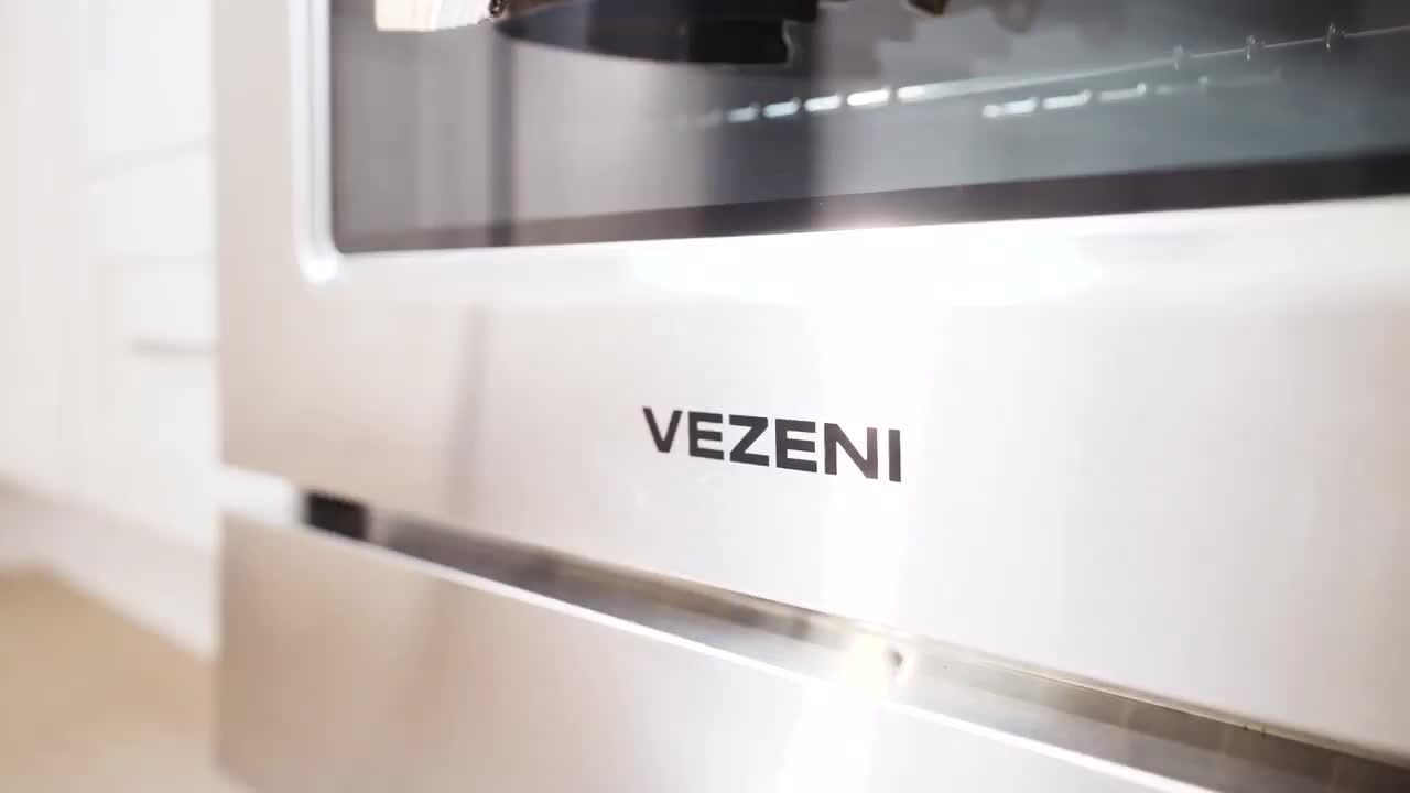 VEZENI Randolph 48 in. 7-Burners Plus Griddle Natural Gas Range