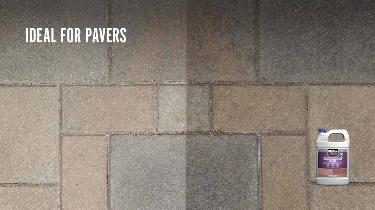 BEHR PREMIUM - 1 gal. Color Enhancing Penetrating Clear Concrete Sealer