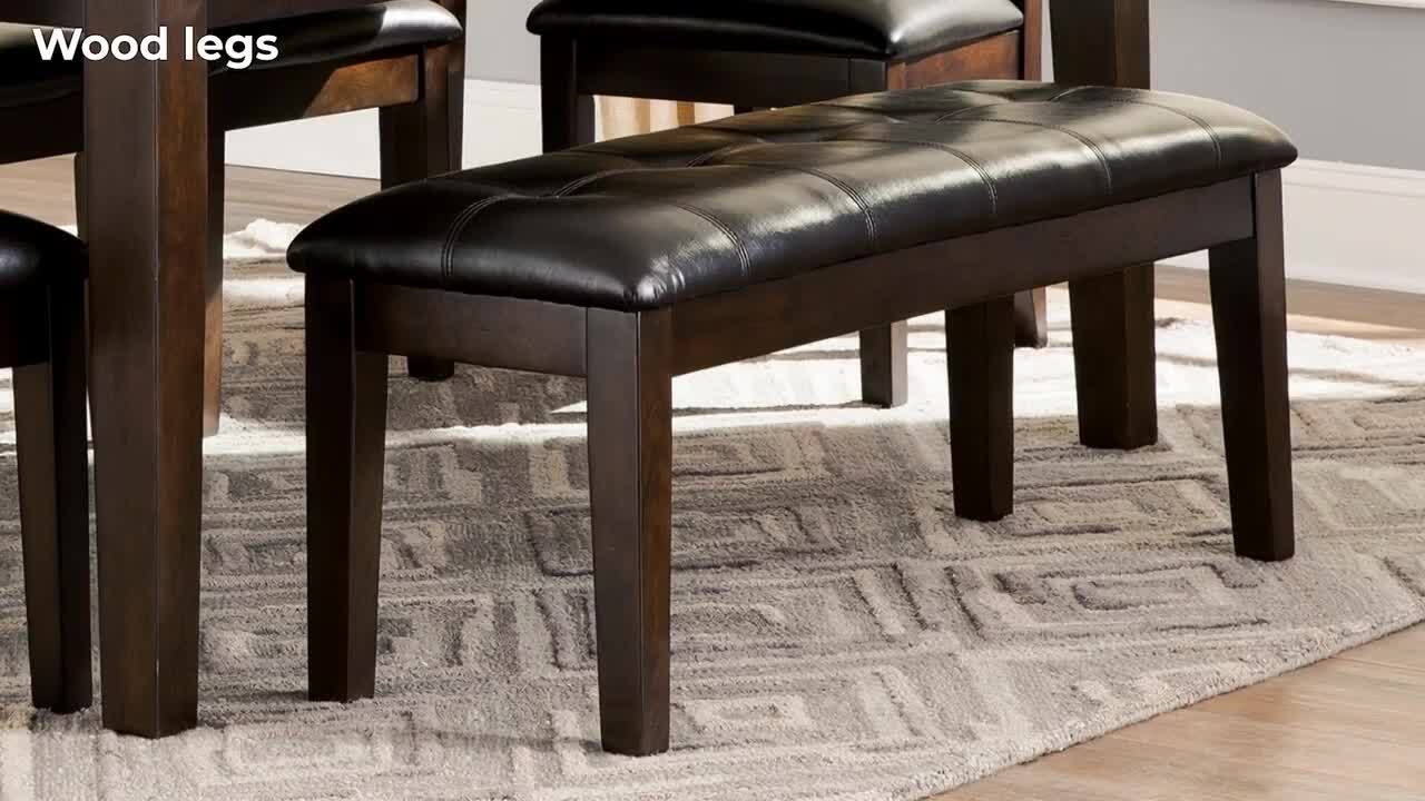 Signature DESIGN BY ASHLEY Haddigan Traditional Dark Brown Faux
