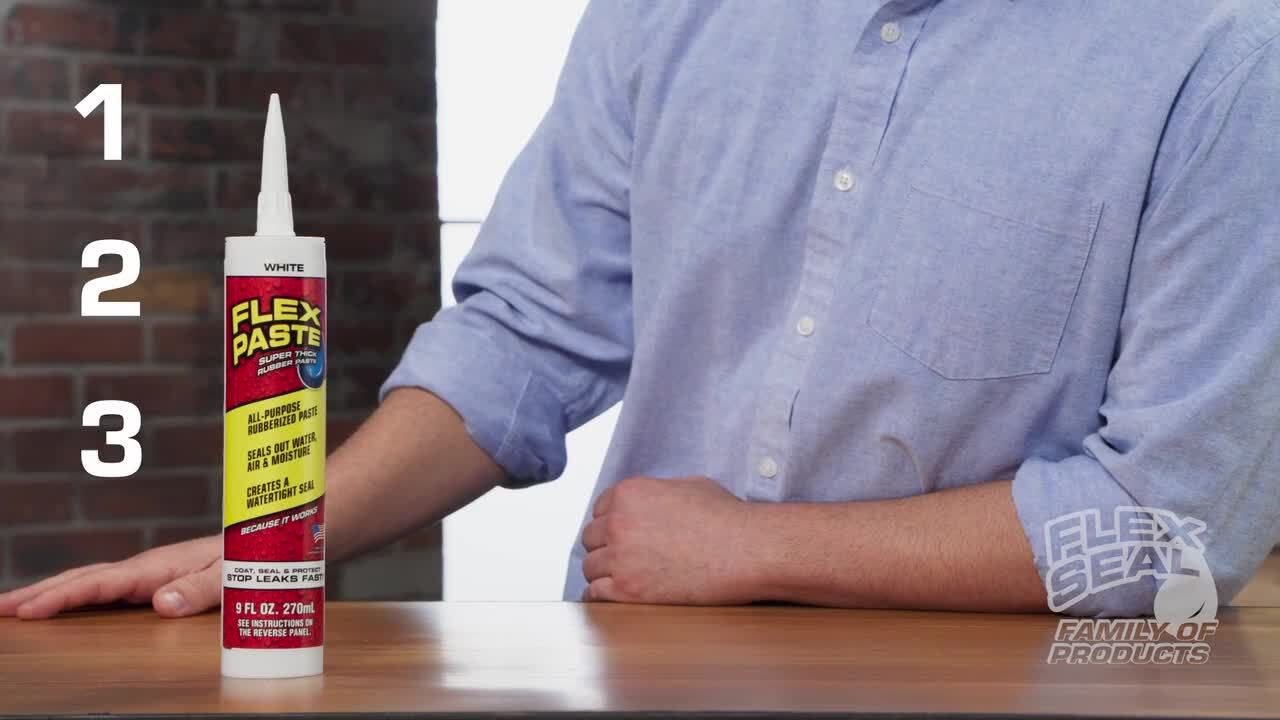 FLEX SEAL FAMILY OF PRODUCTS - Flex Paste 16 fl. oz. White Interior/Exterior Multipurpose Sealant