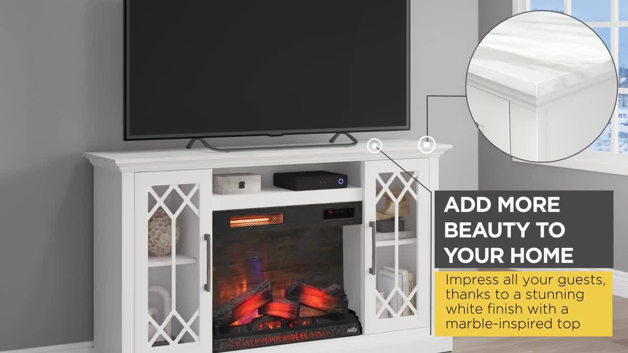 Twin Star Home Duraflame 62 in. Freestanding Electric Fireplace TV