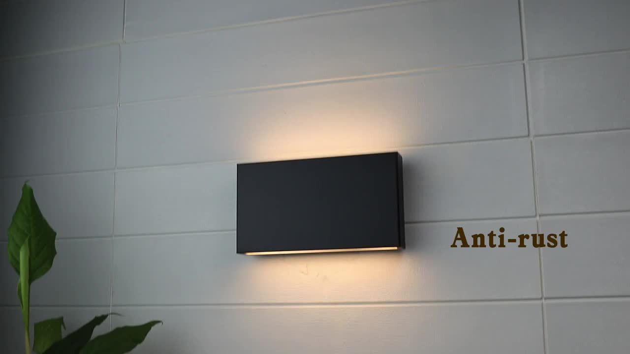 C Cattleya 2-Light Black Hardwired Aluminum LED Outdoor Wall