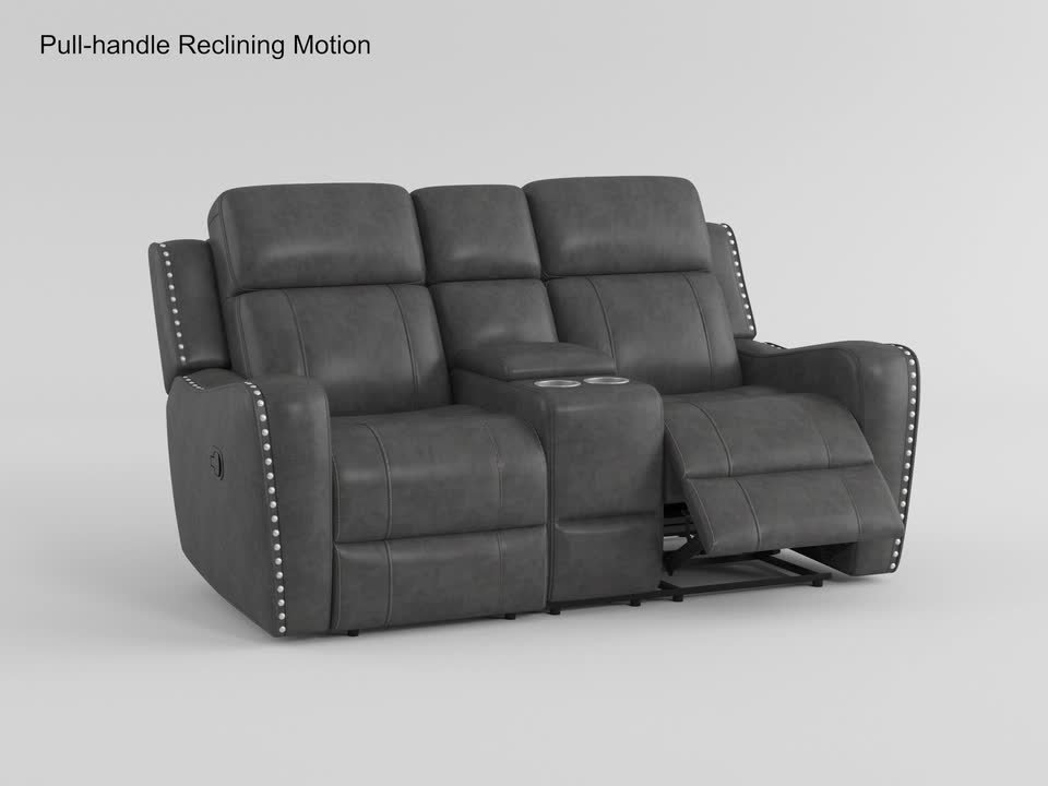 Lazzara Cadmus 72 in W Microfiber Fabric 2-Seater Manual Double