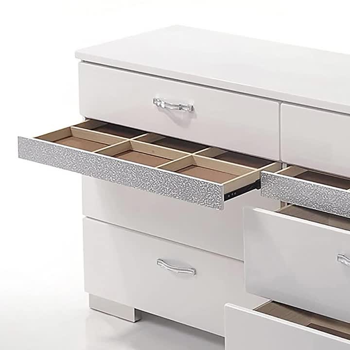 Acme Furniture Naima II White Dresser 26775 - The Home Depot