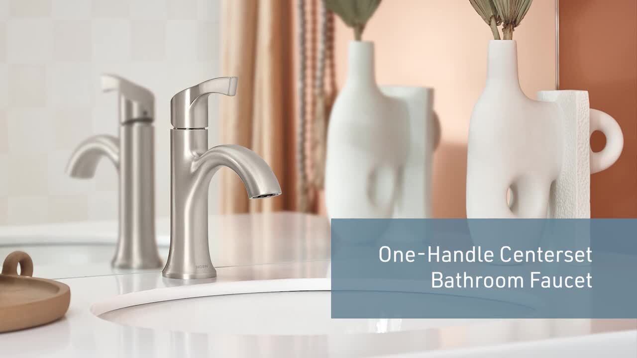 MOEN Korek 8 in. Widespread Double Handle High-Arc Bathroom Faucet