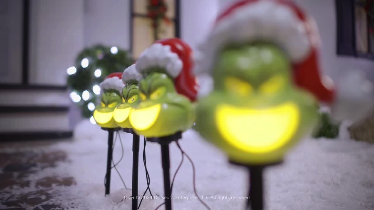 The Grinch LED Pathway Marker buying Set Of 2