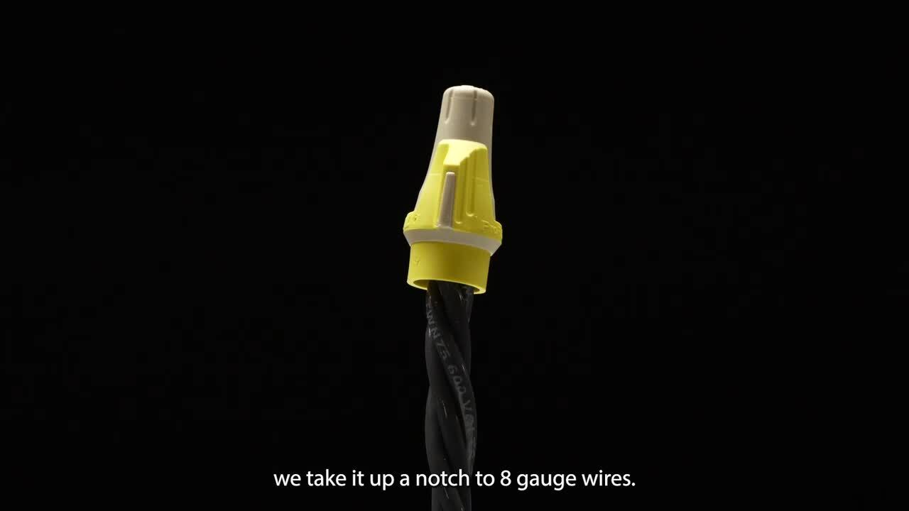 IDEAL Twister ProFLEX PLUS Tan/Yellow Wire Connector, Jar of 500