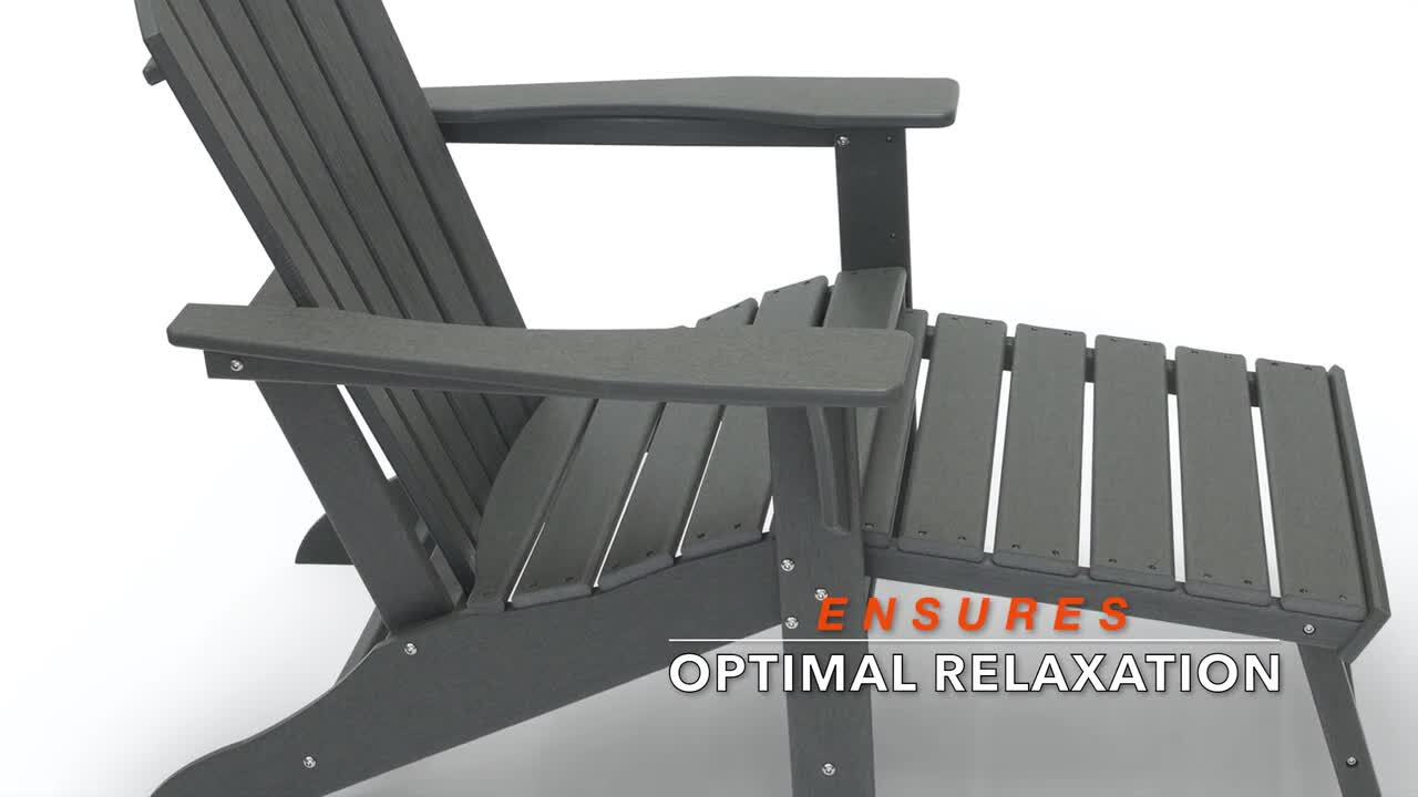 resin adirondack chairs with ottoman