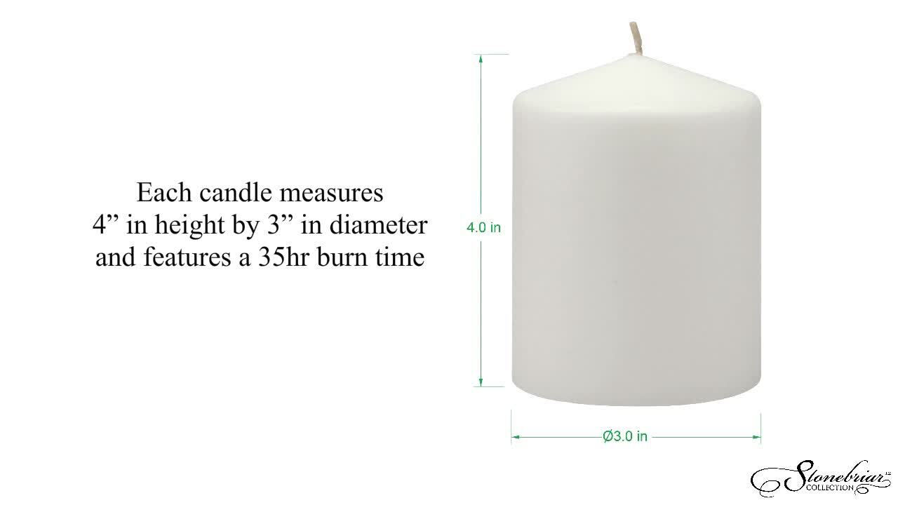 Buy online Unscented Pillar Candles - White now