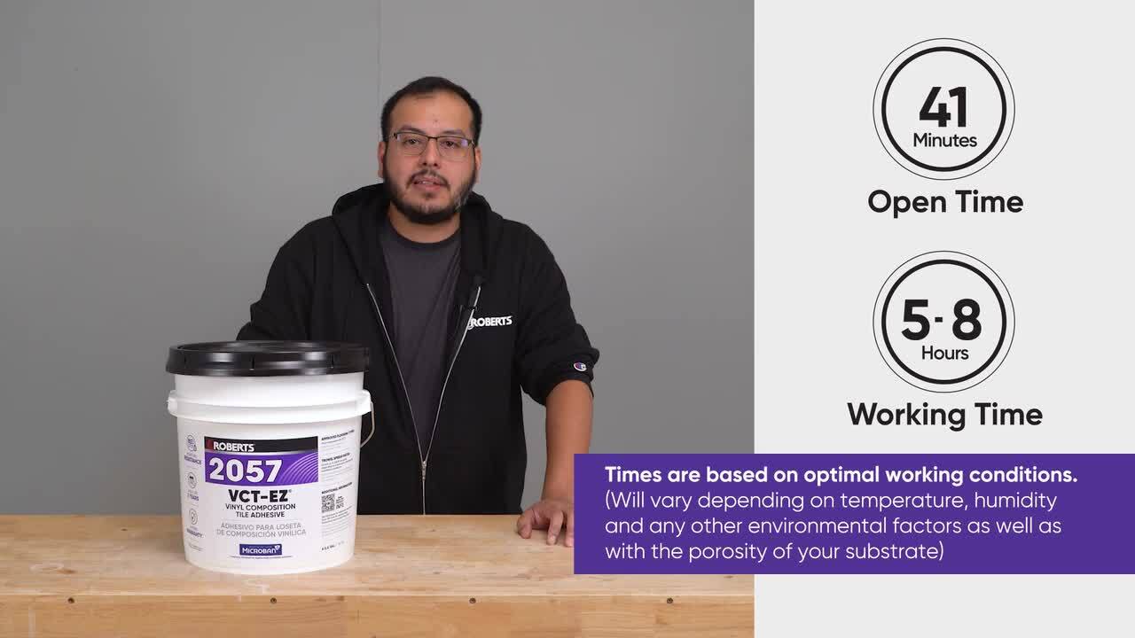 ROBERTS 1 Gal. (4 qt.) 24 Hour Dry Time Vinyl Composition Tile