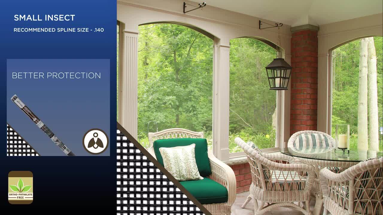 Saint-Gobain ADFORS 48 in. x 100 ft. Charcoal Fiberglass Clear Advantage Screen Roll for Windows and Door FCS8489-M