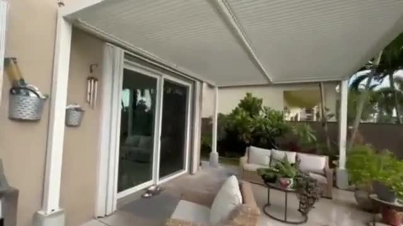 PURPLE LEAF 10 ft. x 16 ft. White Aluminum Frame Outdoor Hardtop