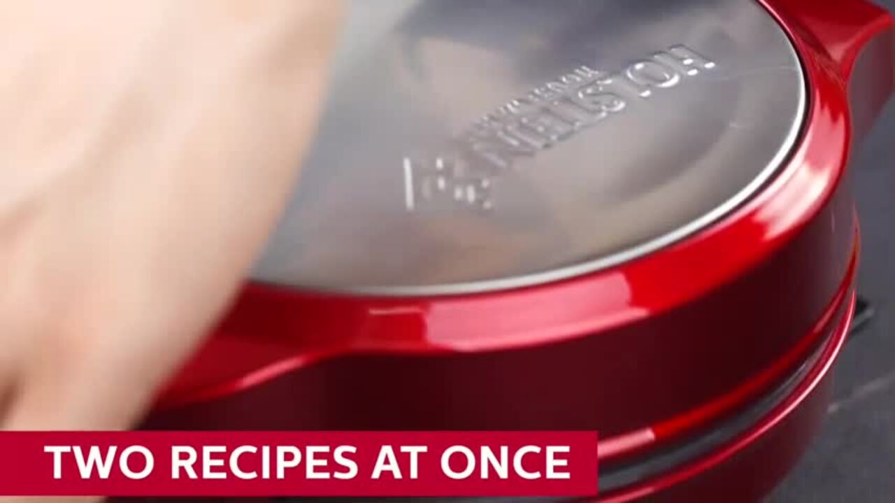 Holstein Housewares Omelette Maker - Red Stainless Steel