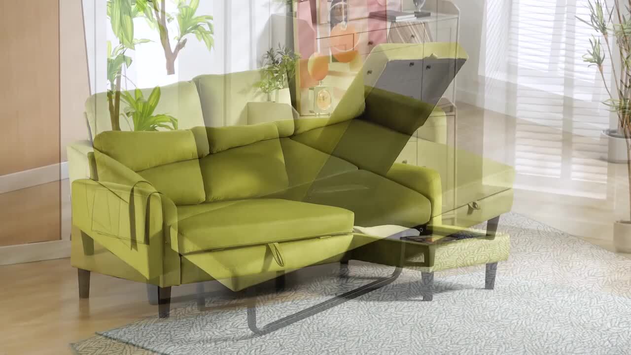 Olive on sale green sectional