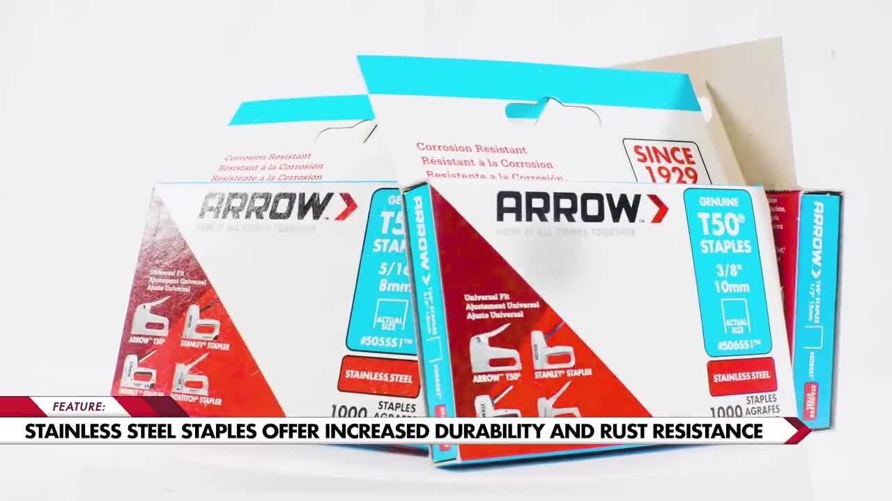 Arrow Wide Crown Staples 3/8" X 10mm #606 