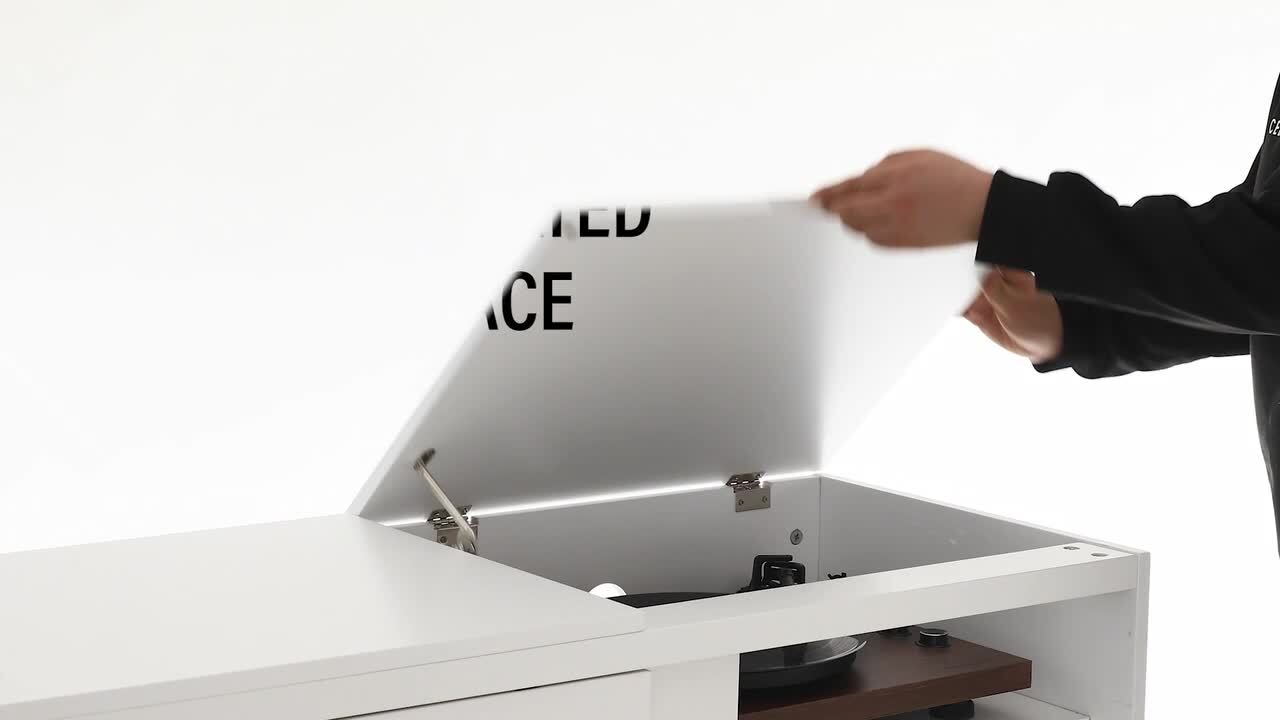 CROSLEY FURNITURE Everett Acorn Media Console CF1103-AC - The Home