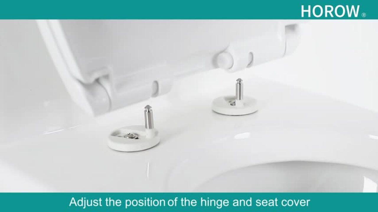 HOROW 1-piece 0.8/1.28 GPF Dual Flush Elongated Toilet in White Seat Included HOROW 1-piece 0.8/1.28 GPF Dual Flush Elongated Toilet in White Seat Included