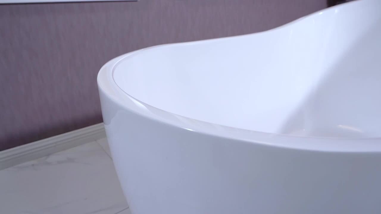 Le Mans 54 in. Acrylic Flatbottom Single Slipper Bathtub with Chrome Overflow and Drain Included in White Le Mans 54 in. Acrylic Flatbottom Single Slipper Bathtub with Chrome Overflow and Drain Included in White