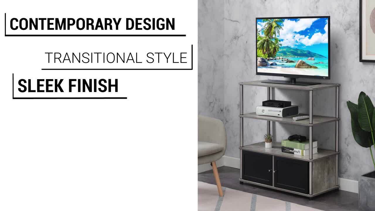 Convenience Concepts Designs2Go Highboy 34.5 in Barnwood TV