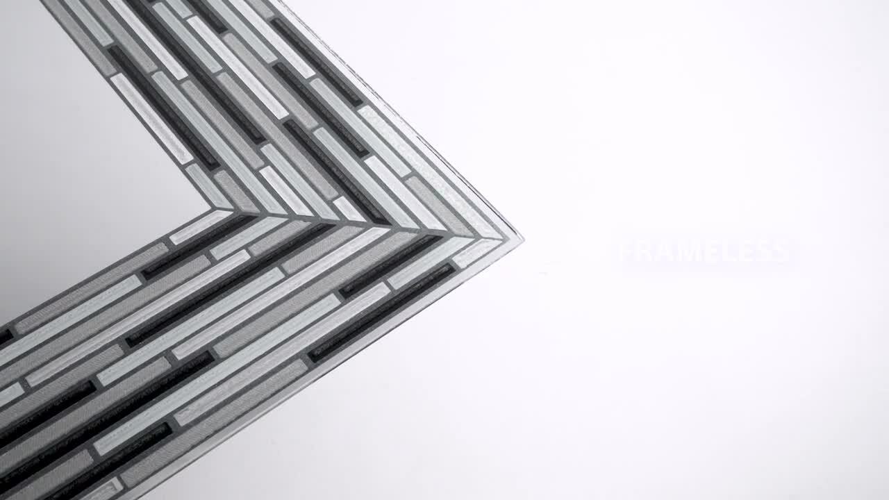 Nuanchu Rectangular Mirror Mosaic Tiles - DIY Craft | Ubuy