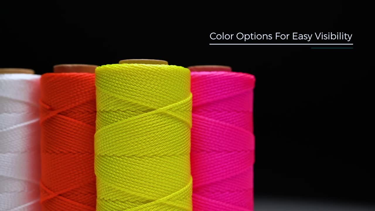 Anvil 500 ft. Florescent Pink Braided Nylon Mason's Line 57477