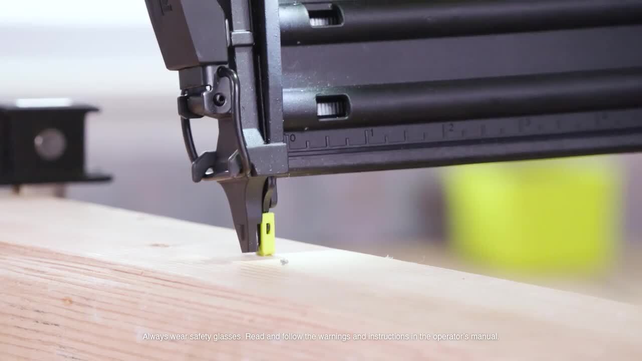 RYOBI ONE+ 18V 18-Gauge Cordless AirStrike Brad Nailer with Cordless 1/4 Sheet Sander (Tools Only)