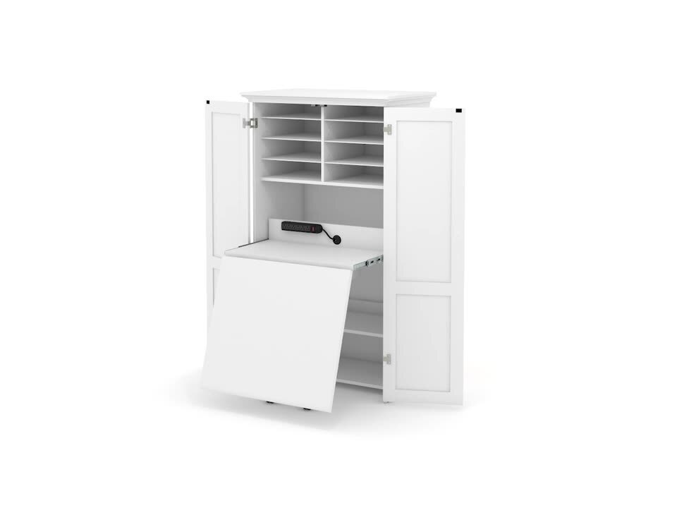 Craft armoire with fold out deals table