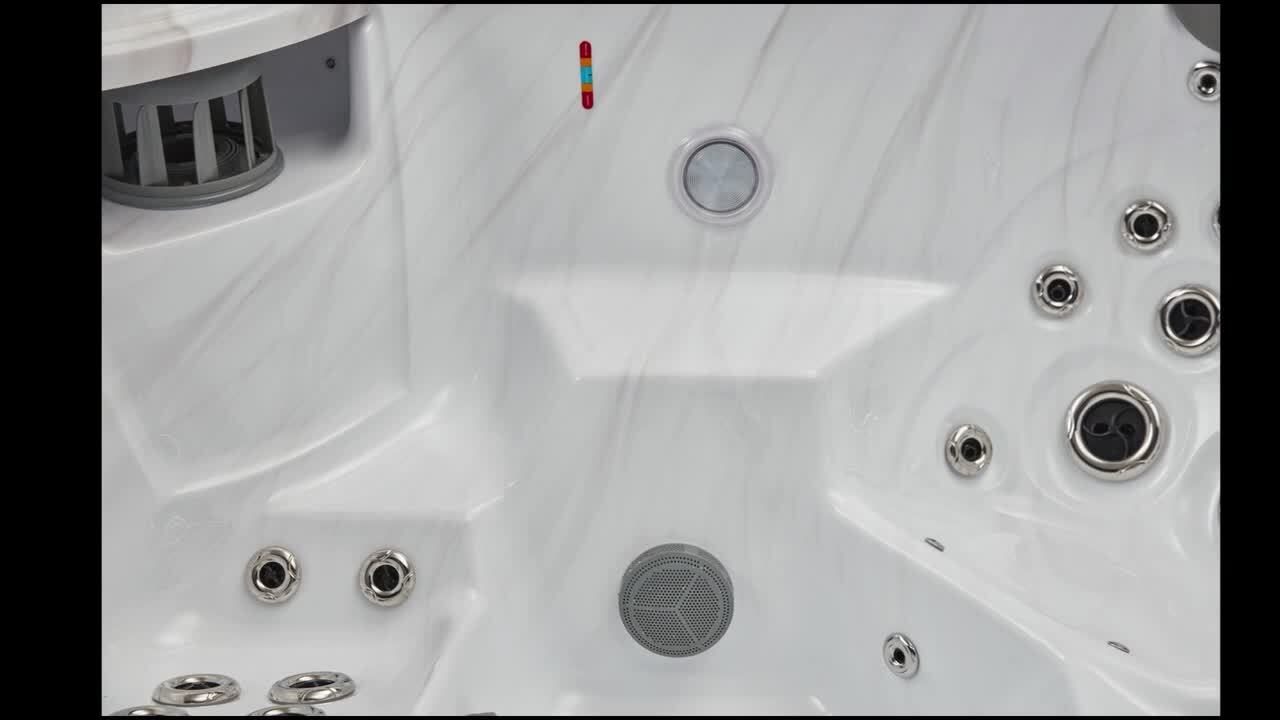 Luxury Spas Danika 5-Person 84 Jet Lounger Hot Tub with Bluetooth