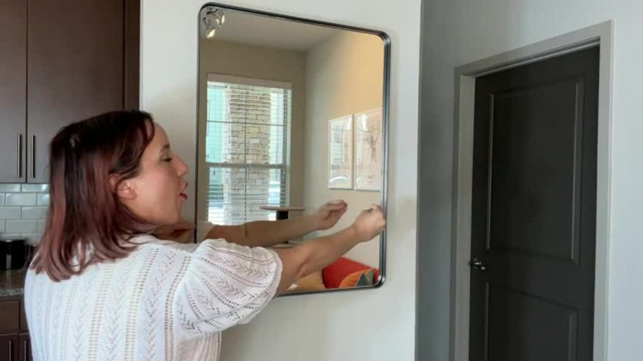 TOOLKISS 22 in. W x 30 in. H Rectangular Aluminum Framed Wall