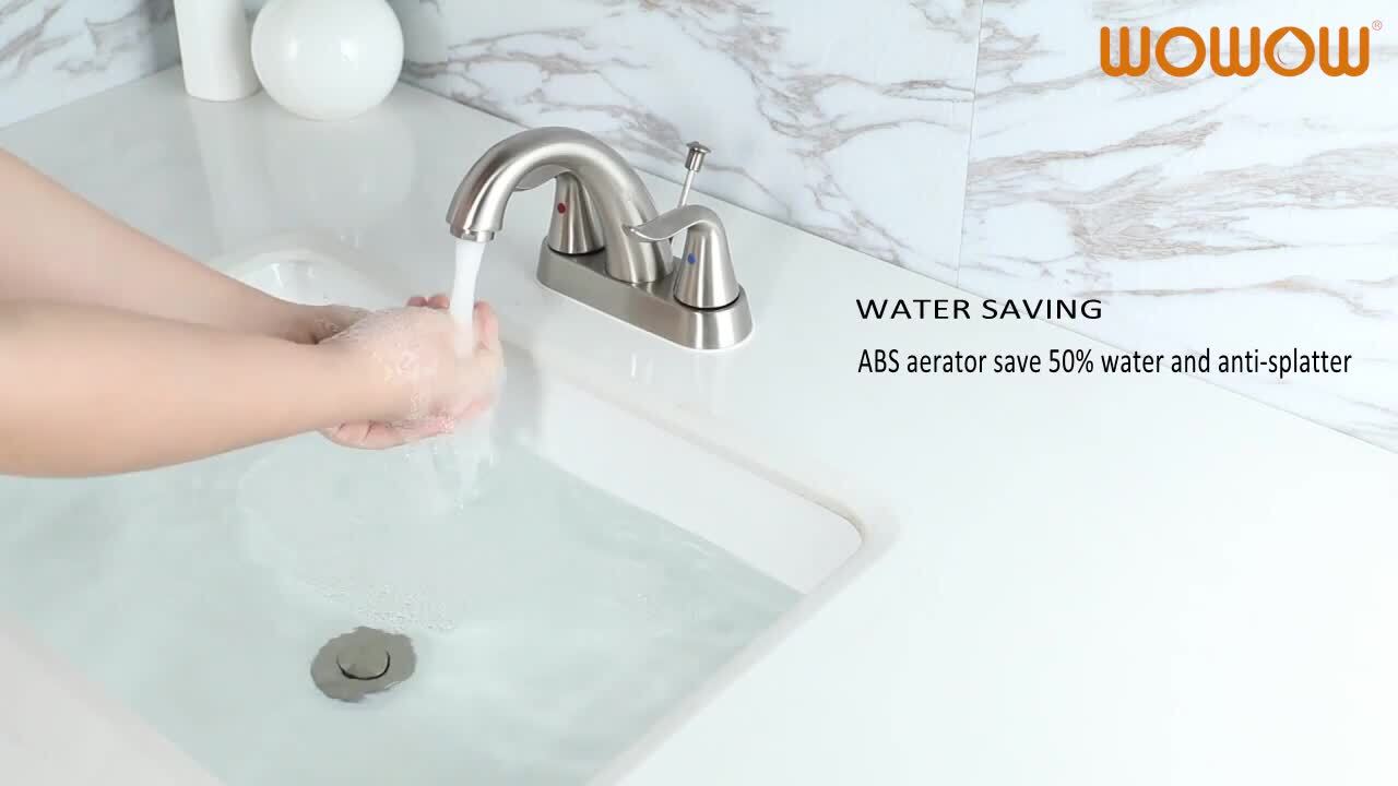 MOEN Conway 2 Handle 4-inch Centerset Bathroom Sink Faucet/Tap In