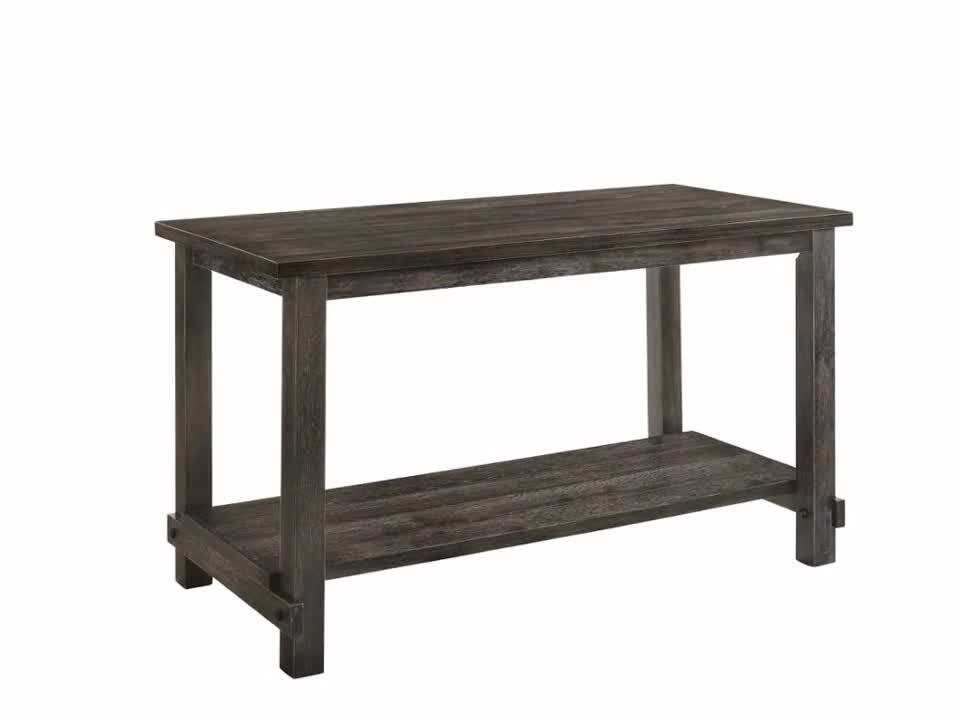 Acme Furniture Martha II Classic Weathered Gray Wood 30 in