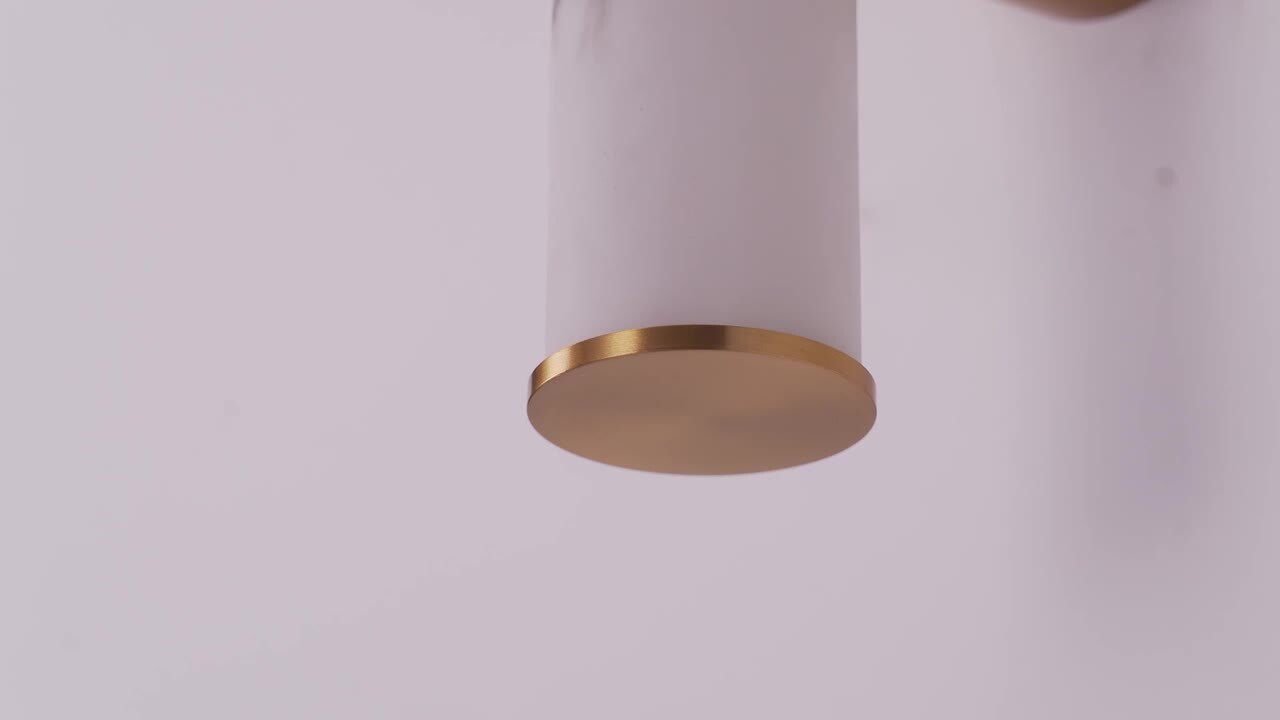 Logmey 2-Light LED Wall Sconce with Simulated Marble Texture and