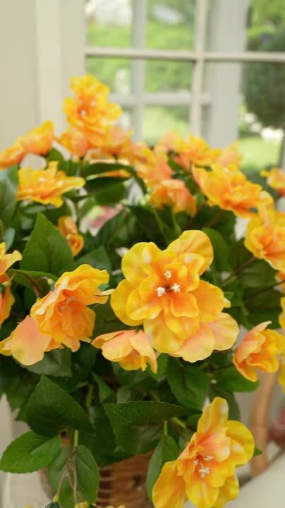 Nearly Natural 13 in. UV Resistant Artificial Daisy Bush (Indoor