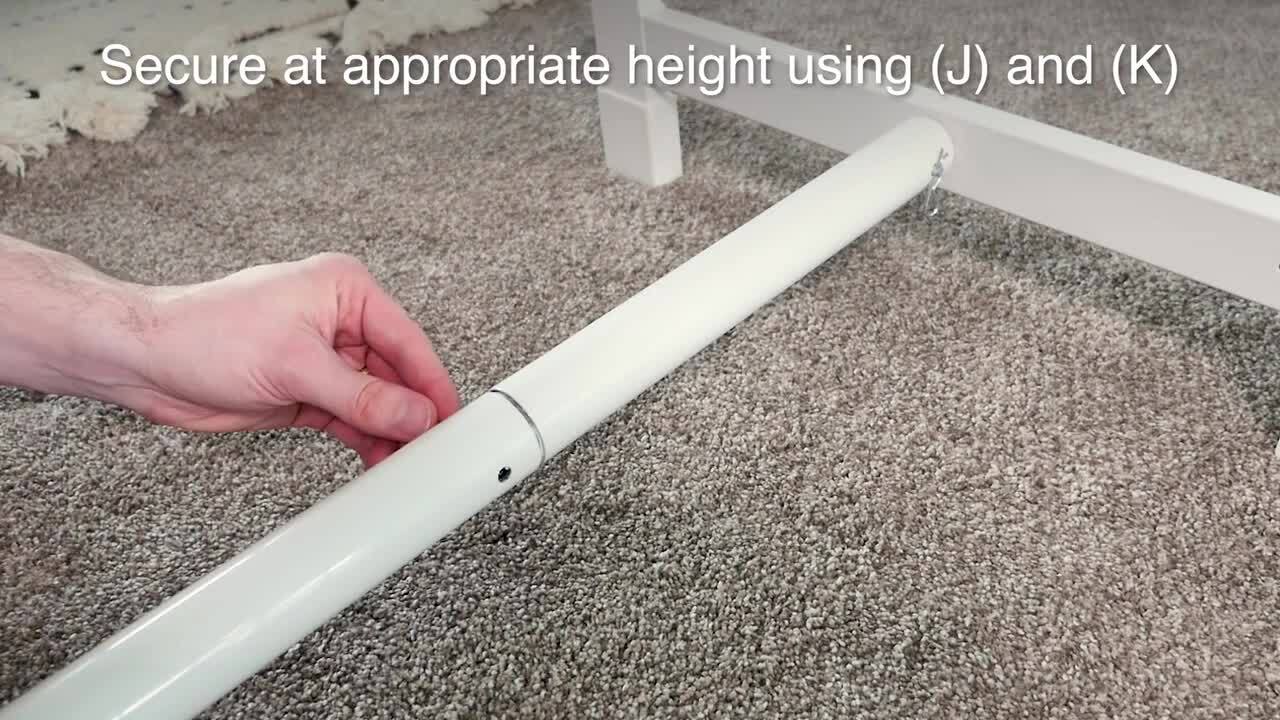 Stander Wonder Pole, Adjustable 84 in. to 120 in. Grab Bar