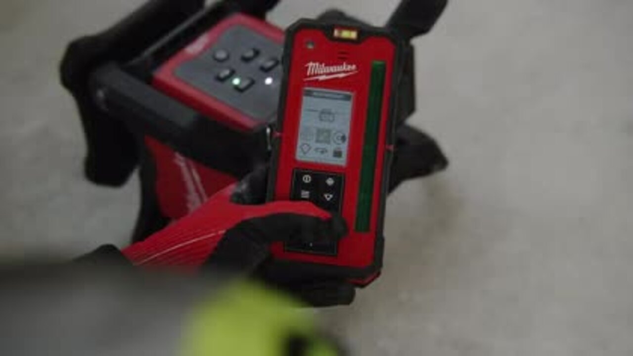 Milwaukee M18 1000 ft. Green Interior Rotary Laser Level Kit with