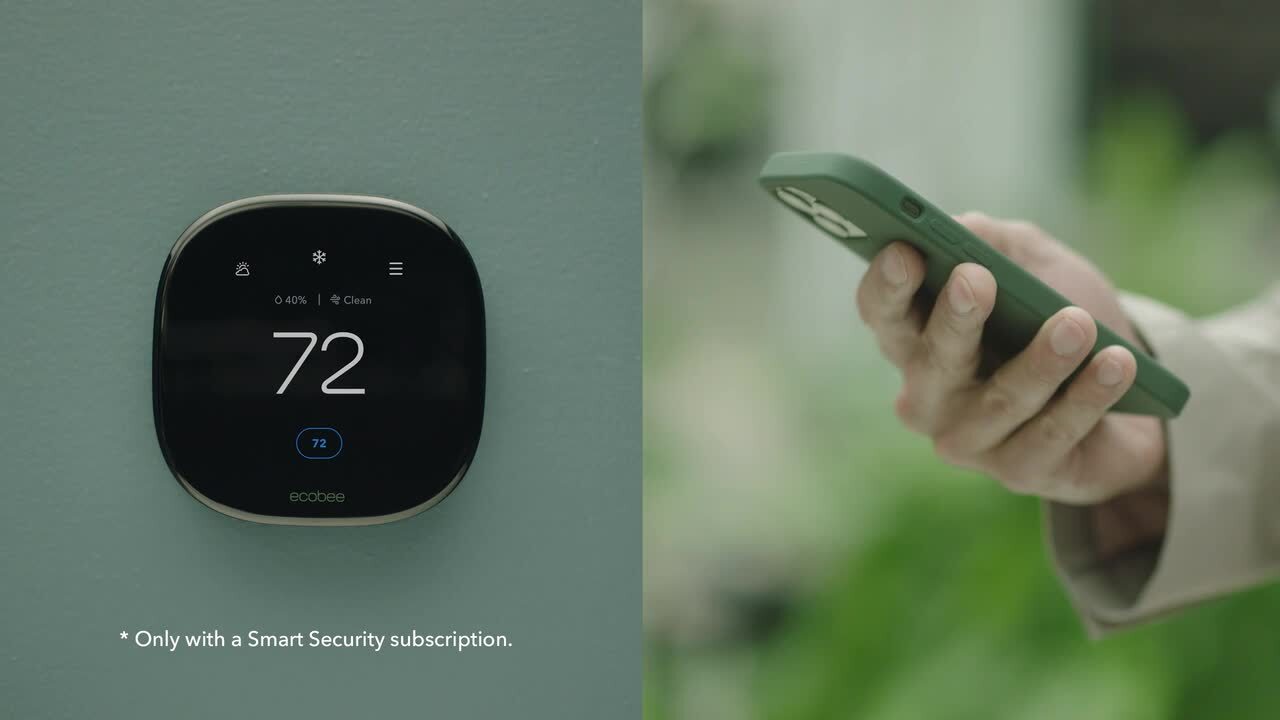 Smart Thermostat Premium with Smart Sensor and Air Quality Monitor Wifi Works with Siri, Alexa, Google Assistant