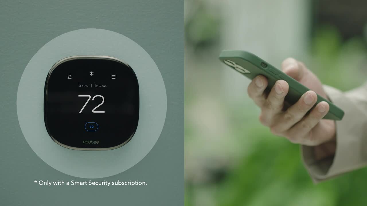 Ecobee Smart Thermostat Premium with Siri and Built-in Air Quality Monitor