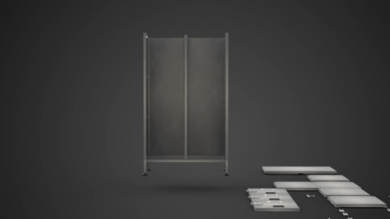 SISESOL Metal Locker Organizer for Work 66 Cabinets with Doors