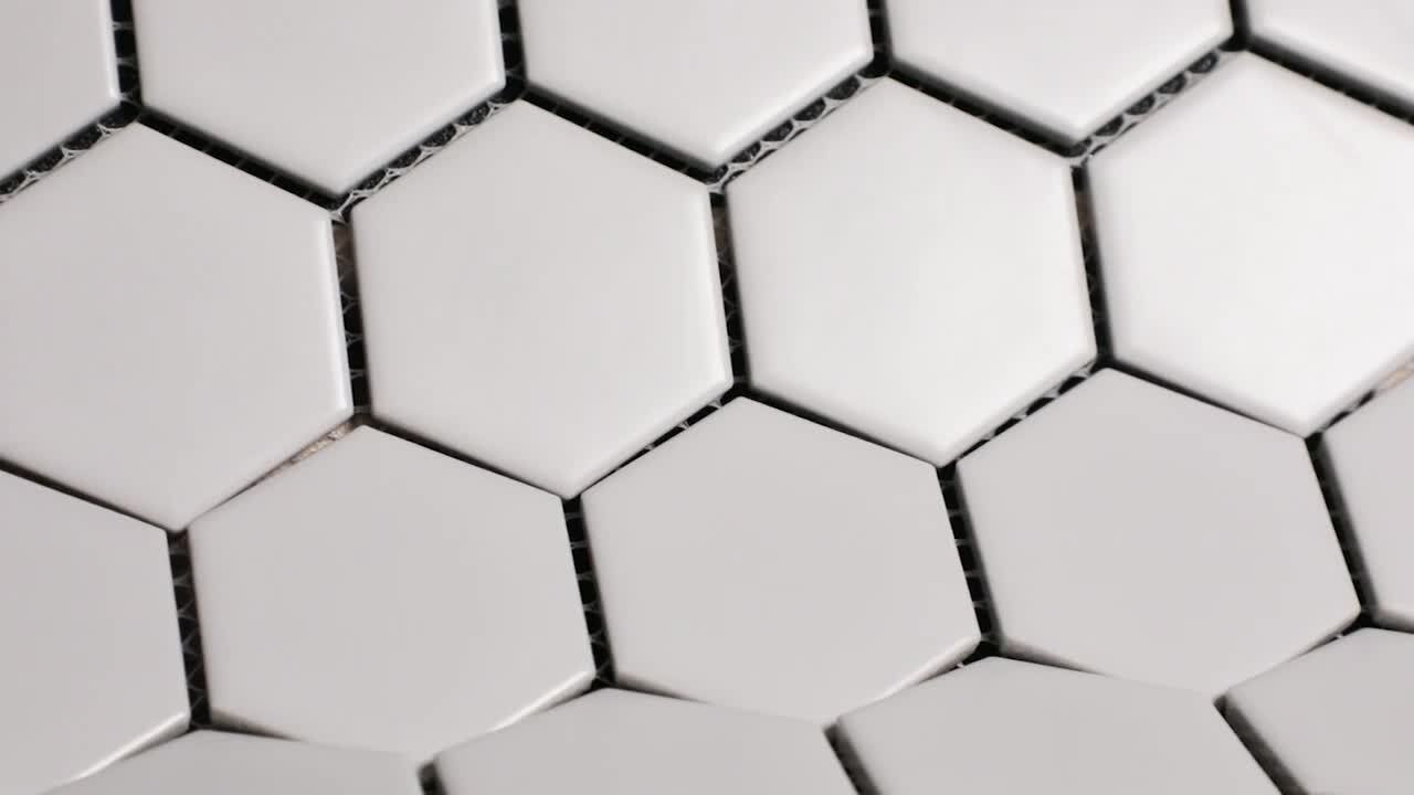 Merola Tile Metro 2 in. Hex Glossy White 11-1/8 in. x 12-5/8