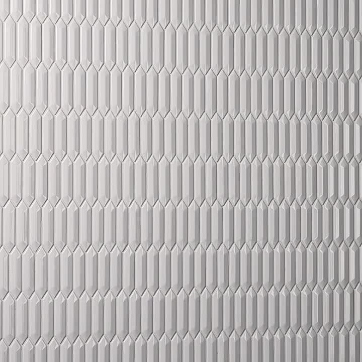 Daltile Revalia Remix Calming White 11-1/2 in. x 12-1/2 in. Glossy
