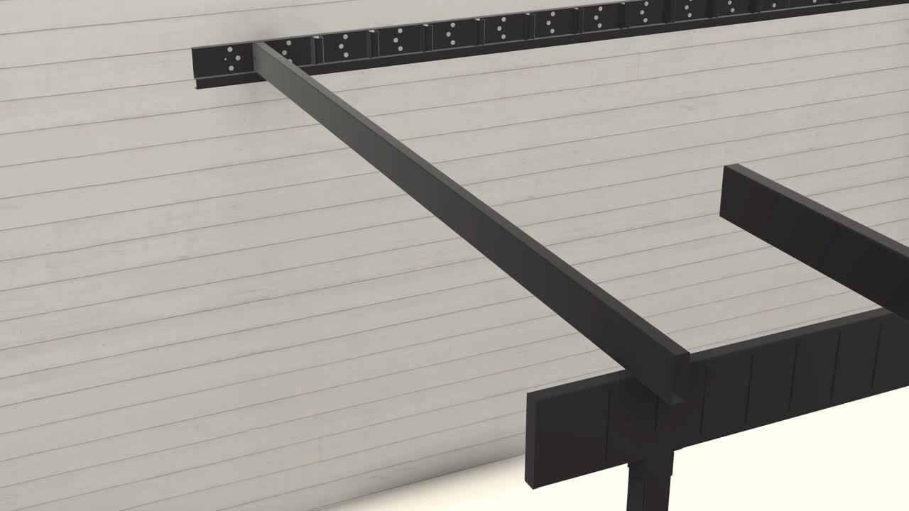 FORTRESS Evolution Steel Black Deck Framing 5-5/8 in. Joist Bracket