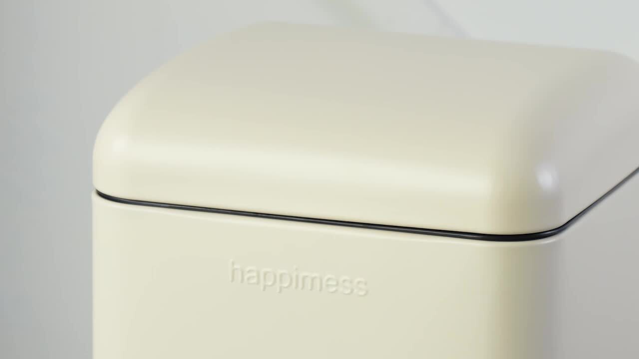 happimess Betty Retro Mini 3.2-Gal. Step-Open Trash Can happimess Betty Retro Mini 3.2-Gal. Step-Open Trash Can