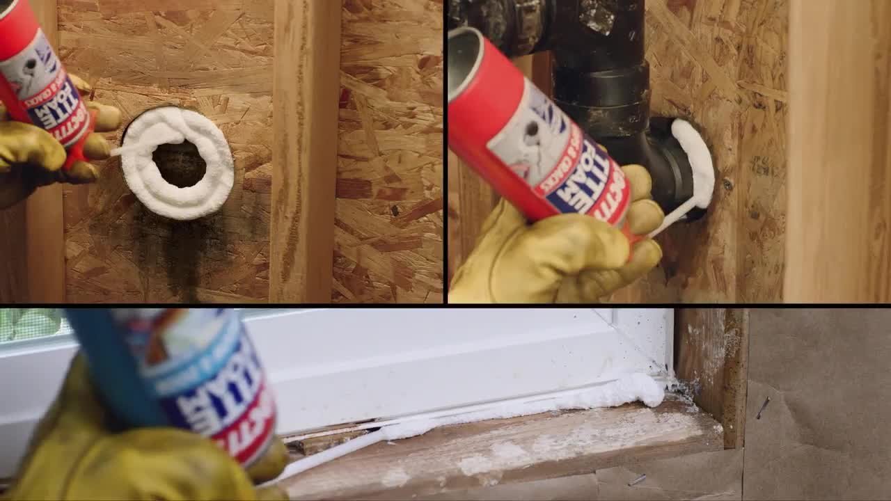 Loctite - TITE FOAM Gaps and Cracks Spray Foam, Bright White, 12 oz. Can, Insulating Spray Foam Sealant
