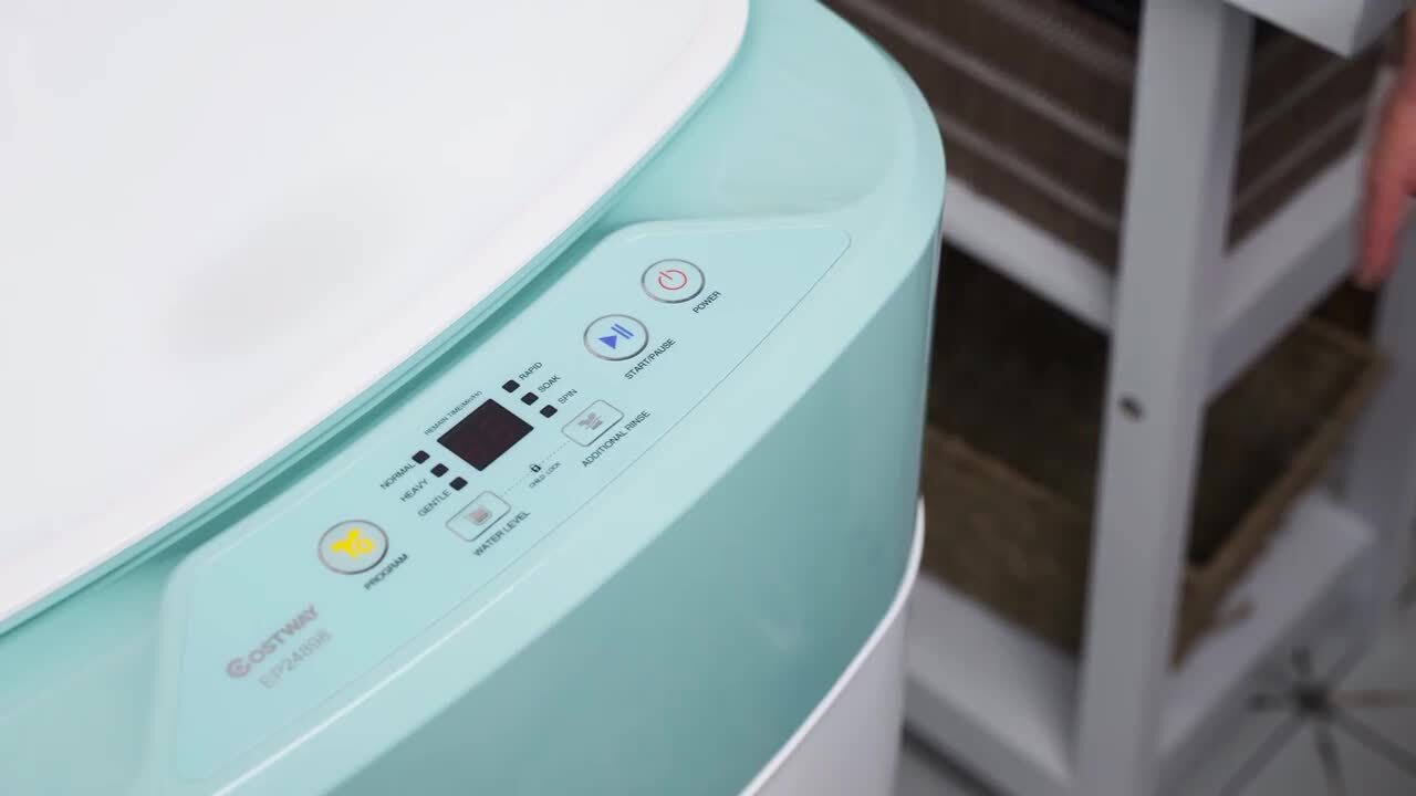 Panda Portable Washing Machine, 1.34 Cu.ft, 10 Wash Programs, 2